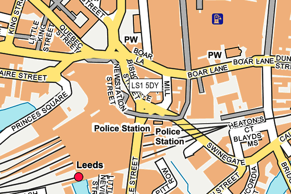LS1 5DY map - OS OpenMap – Local (Ordnance Survey) LS1 5DY map - OS OpenMap – Local (Ordnance Survey)