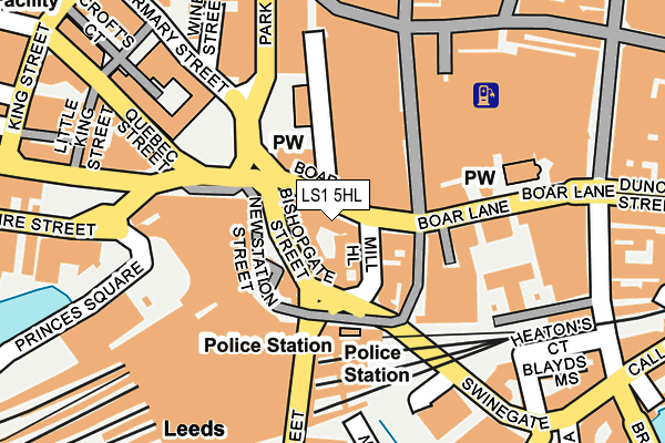 LS1 5HL map - OS OpenMap – Local (Ordnance Survey) LS1 5HL map - OS OpenMap – Local (Ordnance Survey)