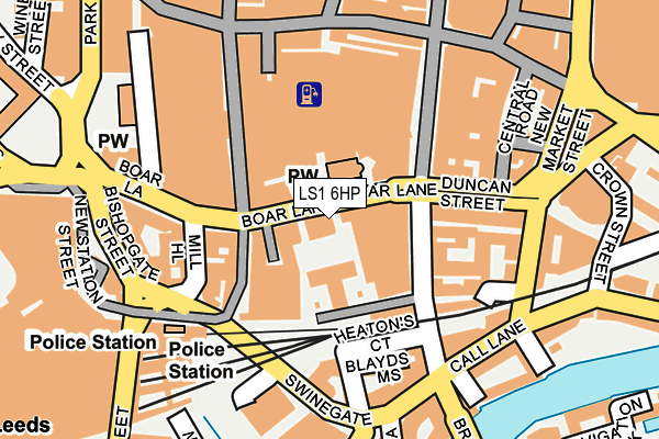 LS1 6HP map - OS OpenMap – Local (Ordnance Survey) LS1 6HP map - OS OpenMap – Local (Ordnance Survey)