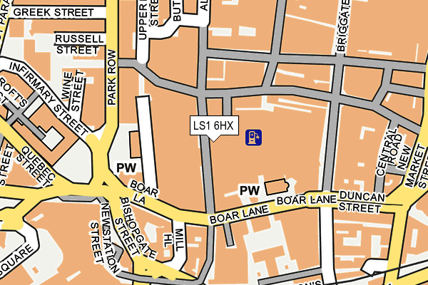 LS1 6HX map - OS OpenMap – Local (Ordnance Survey) LS1 6HX map - OS OpenMap – Local (Ordnance Survey)