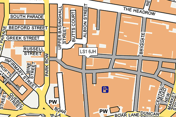 LS1 6JH map - OS OpenMap – Local (Ordnance Survey) LS1 6JH map - OS OpenMap – Local (Ordnance Survey)