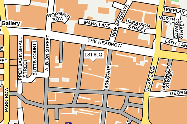 LS1 6LQ map - OS OpenMap – Local (Ordnance Survey) LS1 6LQ map - OS OpenMap – Local (Ordnance Survey)