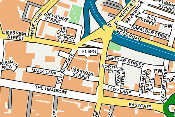 LS1 6PG map - OS OpenMap – Local (Ordnance Survey) LS1 6PG map - OS OpenMap – Local (Ordnance Survey)