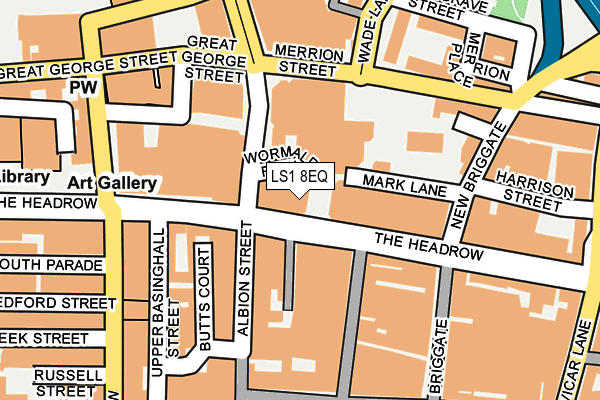 LS1 8EQ map - OS OpenMap – Local (Ordnance Survey) LS1 8EQ map - OS OpenMap – Local (Ordnance Survey)