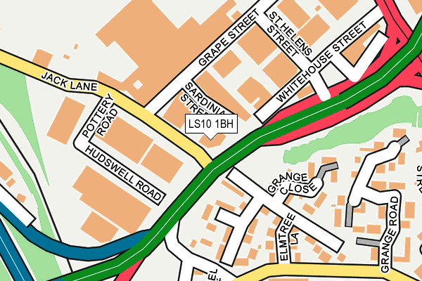 LS10 1BH map - OS OpenMap – Local (Ordnance Survey) LS10 1BH map - OS OpenMap – Local (Ordnance Survey)