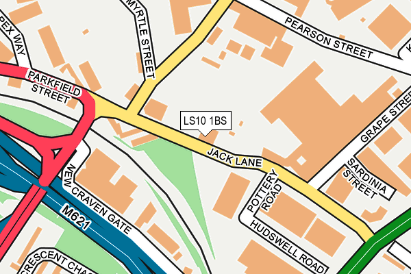 LS10 1BS map - OS OpenMap – Local (Ordnance Survey) LS10 1BS map - OS OpenMap – Local (Ordnance Survey)