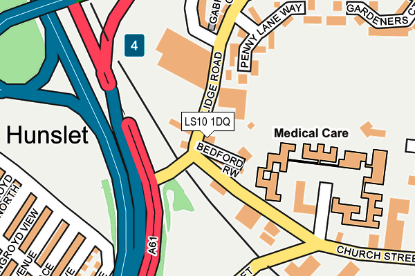 LS10 1DQ map - OS OpenMap – Local (Ordnance Survey) LS10 1DQ map - OS OpenMap – Local (Ordnance Survey)