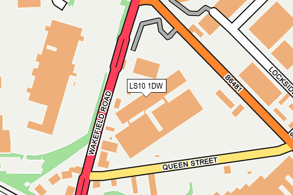LS10 1DW map - OS OpenMap – Local (Ordnance Survey) LS10 1DW map - OS OpenMap – Local (Ordnance Survey)