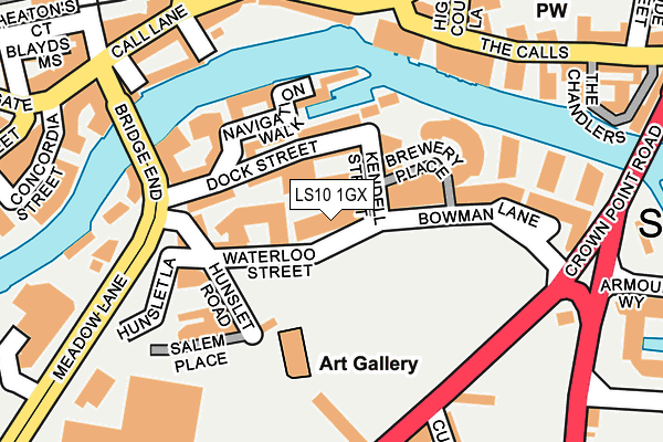 LS10 1GX map - OS OpenMap – Local (Ordnance Survey) LS10 1GX map - OS OpenMap – Local (Ordnance Survey)