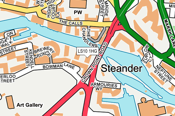 LS10 1HG map - OS OpenMap – Local (Ordnance Survey) LS10 1HG map - OS OpenMap – Local (Ordnance Survey)