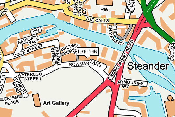 LS10 1HN map - OS OpenMap – Local (Ordnance Survey)