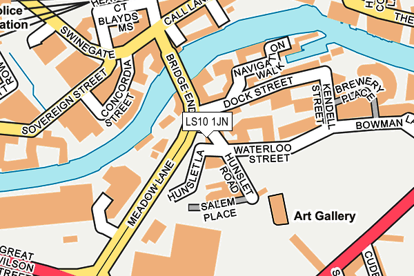 LS10 1JN map - OS OpenMap – Local (Ordnance Survey) LS10 1JN map - OS OpenMap – Local (Ordnance Survey)