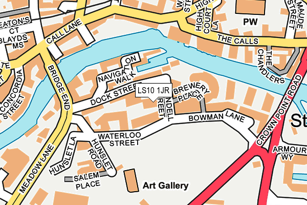 LS10 1JR map - OS OpenMap – Local (Ordnance Survey)