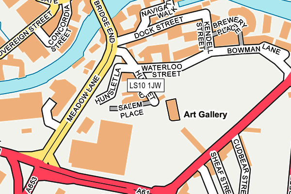 LS10 1JW map - OS OpenMap – Local (Ordnance Survey) LS10 1JW map - OS OpenMap – Local (Ordnance Survey)