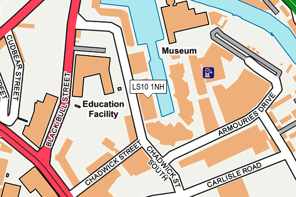 LS10 1NH map - OS OpenMap – Local (Ordnance Survey)