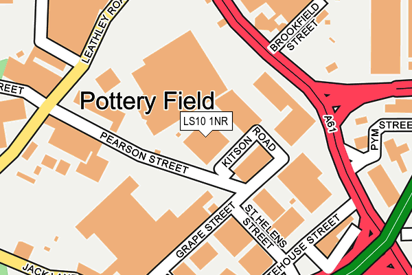 LS10 1NR map - OS OpenMap – Local (Ordnance Survey) LS10 1NR map - OS OpenMap – Local (Ordnance Survey)