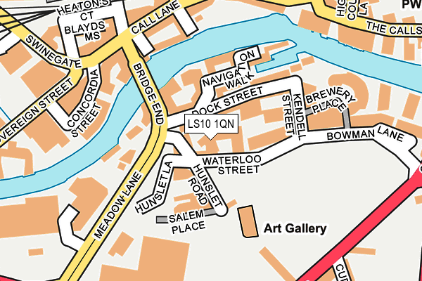 LS10 1QN map - OS OpenMap – Local (Ordnance Survey)