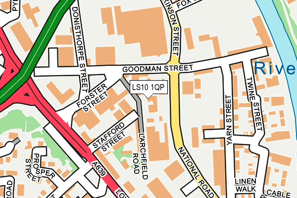 LS10 1QP map - OS OpenMap – Local (Ordnance Survey) LS10 1QP map - OS OpenMap – Local (Ordnance Survey)