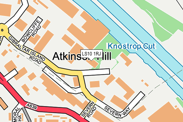 LS10 1RJ map - OS OpenMap – Local (Ordnance Survey)