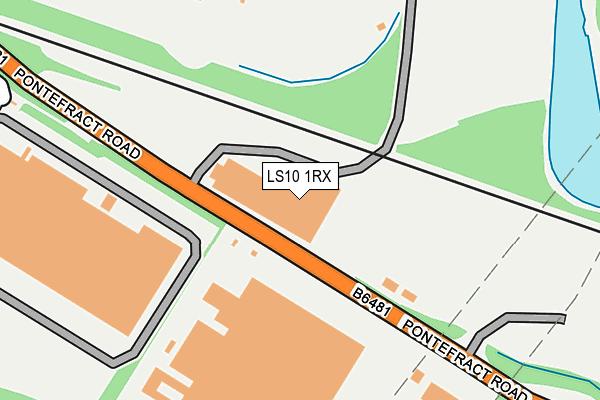 LS10 1RX map - OS OpenMap – Local (Ordnance Survey) LS10 1RX map - OS OpenMap – Local (Ordnance Survey)