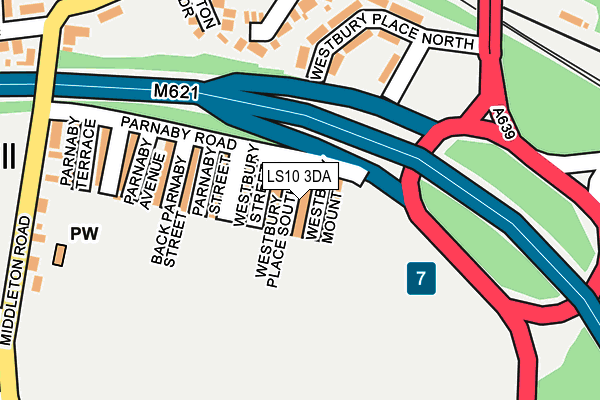LS10 3DA map - OS OpenMap – Local (Ordnance Survey) LS10 3DA map - OS OpenMap – Local (Ordnance Survey)