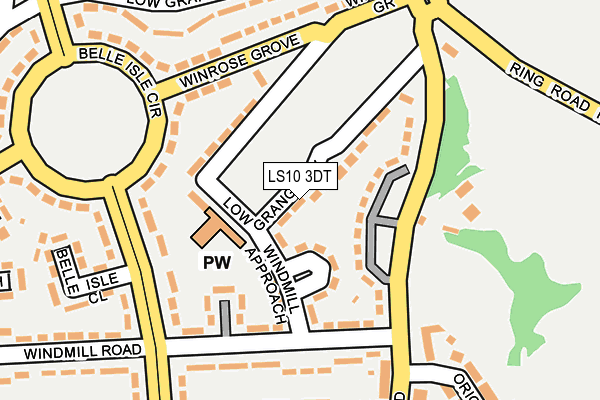LS10 3DT map - OS OpenMap – Local (Ordnance Survey) LS10 3DT map - OS OpenMap – Local (Ordnance Survey)