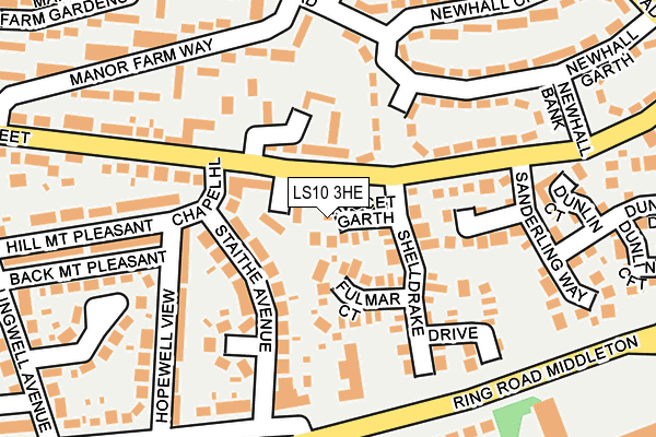 LS10 3HE map - OS OpenMap – Local (Ordnance Survey) LS10 3HE map - OS OpenMap – Local (Ordnance Survey)