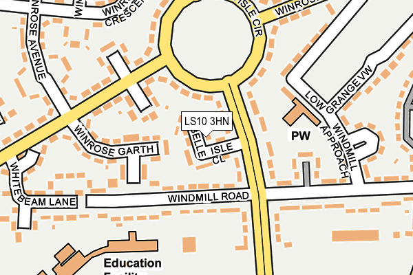 LS10 3HN map - OS OpenMap – Local (Ordnance Survey) LS10 3HN map - OS OpenMap – Local (Ordnance Survey)