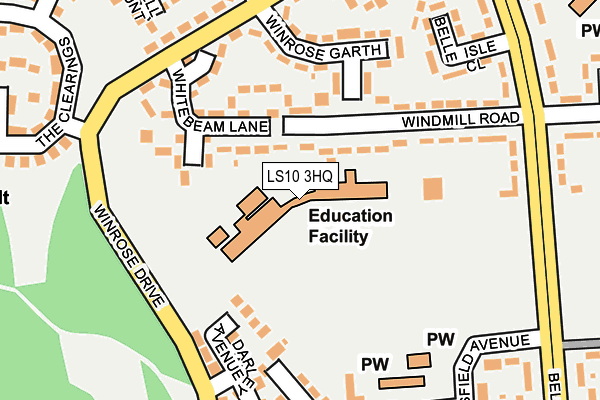 LS10 3HQ map - OS OpenMap – Local (Ordnance Survey) LS10 3HQ map - OS OpenMap – Local (Ordnance Survey)