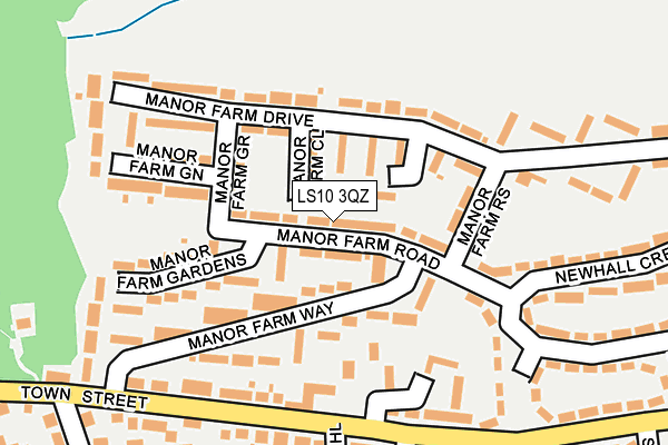 LS10 3QZ map - OS OpenMap – Local (Ordnance Survey) LS10 3QZ map - OS OpenMap – Local (Ordnance Survey)
