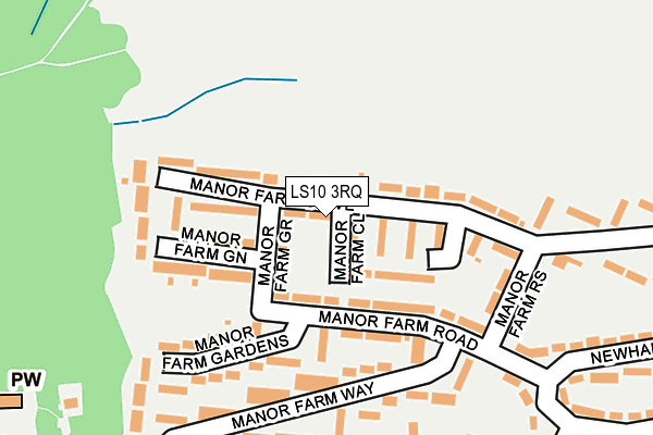 LS10 3RQ map - OS OpenMap – Local (Ordnance Survey)