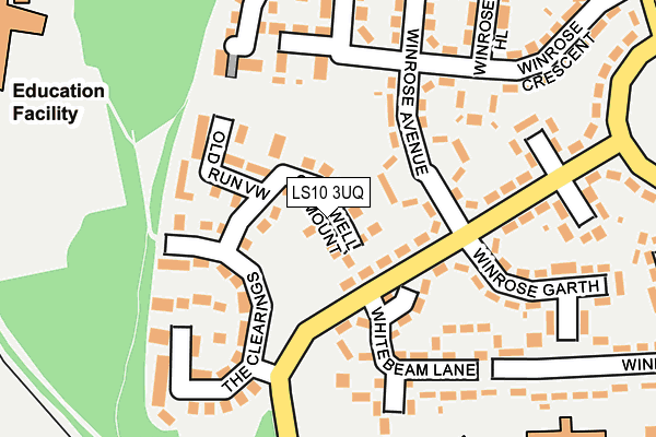 LS10 3UQ map - OS OpenMap – Local (Ordnance Survey) LS10 3UQ map - OS OpenMap – Local (Ordnance Survey)