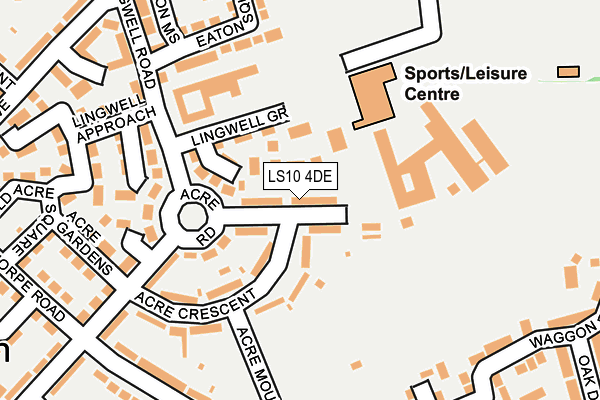 LS10 4DE map - OS OpenMap – Local (Ordnance Survey) LS10 4DE map - OS OpenMap – Local (Ordnance Survey)