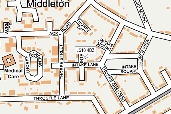 LS10 4DZ map - OS OpenMap – Local (Ordnance Survey) LS10 4DZ map - OS OpenMap – Local (Ordnance Survey)