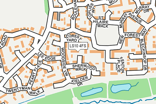 LS10 4FS map - OS OpenMap – Local (Ordnance Survey) LS10 4FS map - OS OpenMap – Local (Ordnance Survey)