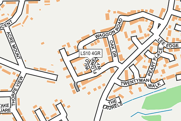 LS10 4GR map - OS OpenMap – Local (Ordnance Survey) LS10 4GR map - OS OpenMap – Local (Ordnance Survey)