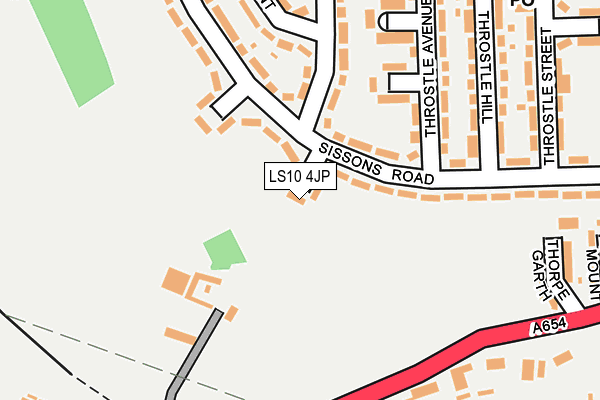 LS10 4JP map - OS OpenMap – Local (Ordnance Survey) LS10 4JP map - OS OpenMap – Local (Ordnance Survey)