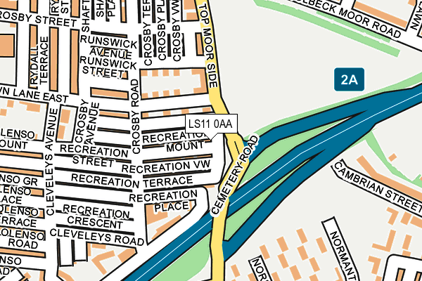 LS11 0AA map - OS OpenMap – Local (Ordnance Survey) LS11 0AA map - OS OpenMap – Local (Ordnance Survey)