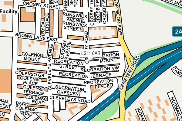 LS11 0AR map - OS OpenMap – Local (Ordnance Survey) LS11 0AR map - OS OpenMap – Local (Ordnance Survey)