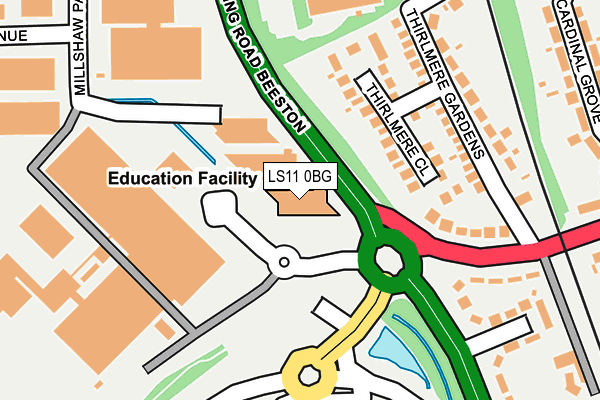 LS11 0BG map - OS OpenMap – Local (Ordnance Survey) LS11 0BG map - OS OpenMap – Local (Ordnance Survey)