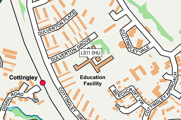 LS11 0HU map - OS OpenMap – Local (Ordnance Survey) LS11 0HU map - OS OpenMap – Local (Ordnance Survey)