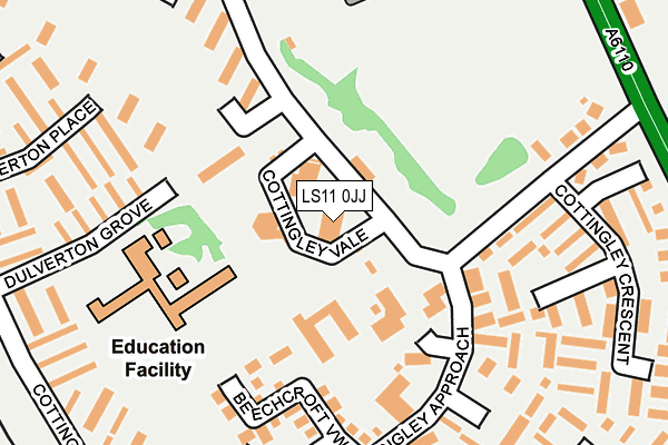 LS11 0JJ map - OS OpenMap – Local (Ordnance Survey) LS11 0JJ map - OS OpenMap – Local (Ordnance Survey)