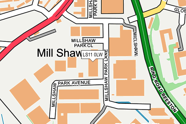 LS11 0LW map - OS OpenMap – Local (Ordnance Survey) LS11 0LW map - OS OpenMap – Local (Ordnance Survey)