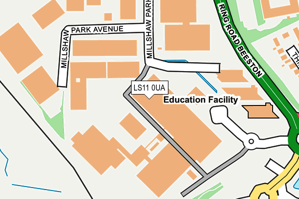 LS11 0UA map - OS OpenMap – Local (Ordnance Survey) LS11 0UA map - OS OpenMap – Local (Ordnance Survey)