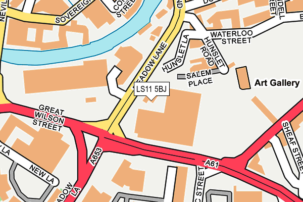 LS11 5BJ map - OS OpenMap – Local (Ordnance Survey) LS11 5BJ map - OS OpenMap – Local (Ordnance Survey)