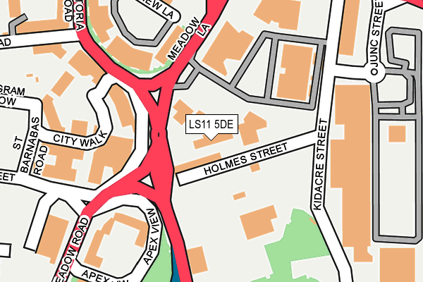 LS11 5DE map - OS OpenMap – Local (Ordnance Survey) LS11 5DE map - OS OpenMap – Local (Ordnance Survey)