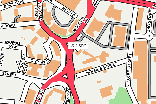 LS11 5DQ map - OS OpenMap – Local (Ordnance Survey) LS11 5DQ map - OS OpenMap – Local (Ordnance Survey)