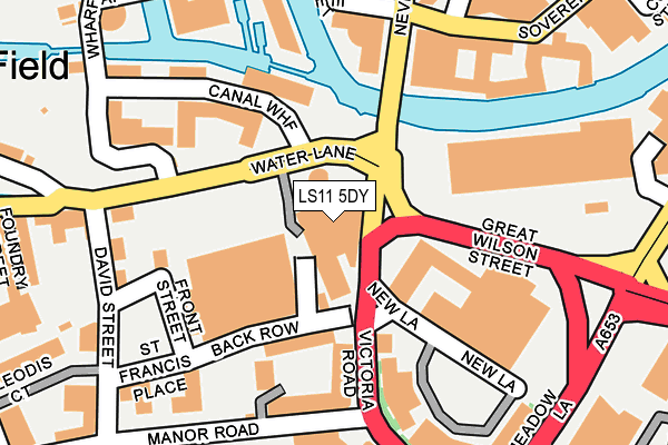 LS11 5DY map - OS OpenMap – Local (Ordnance Survey) LS11 5DY map - OS OpenMap – Local (Ordnance Survey)