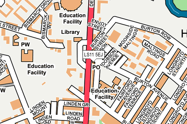 LS11 5EJ map - OS OpenMap – Local (Ordnance Survey) LS11 5EJ map - OS OpenMap – Local (Ordnance Survey)