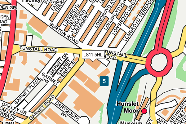 LS11 5HL map - OS OpenMap – Local (Ordnance Survey) LS11 5HL map - OS OpenMap – Local (Ordnance Survey)